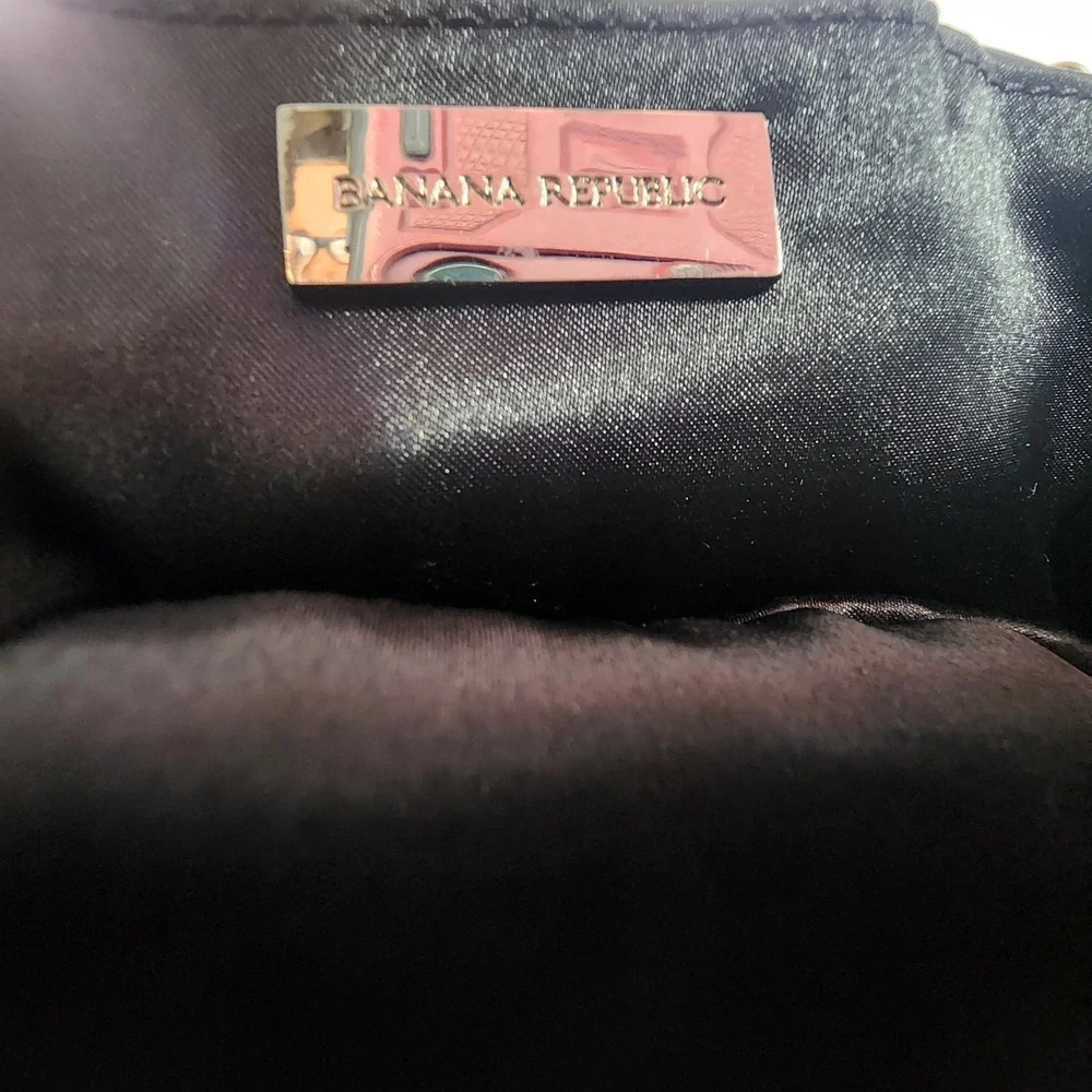 Banana Republic Unisex Black Velvet Bow Evening Silk Preowned‎ Excellent